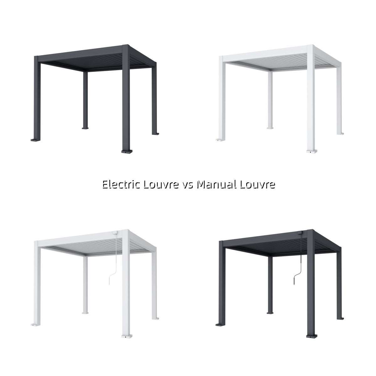 Electric Louvre vs Manual Louvre: Which Aluminium Pergola Suits Your Better?