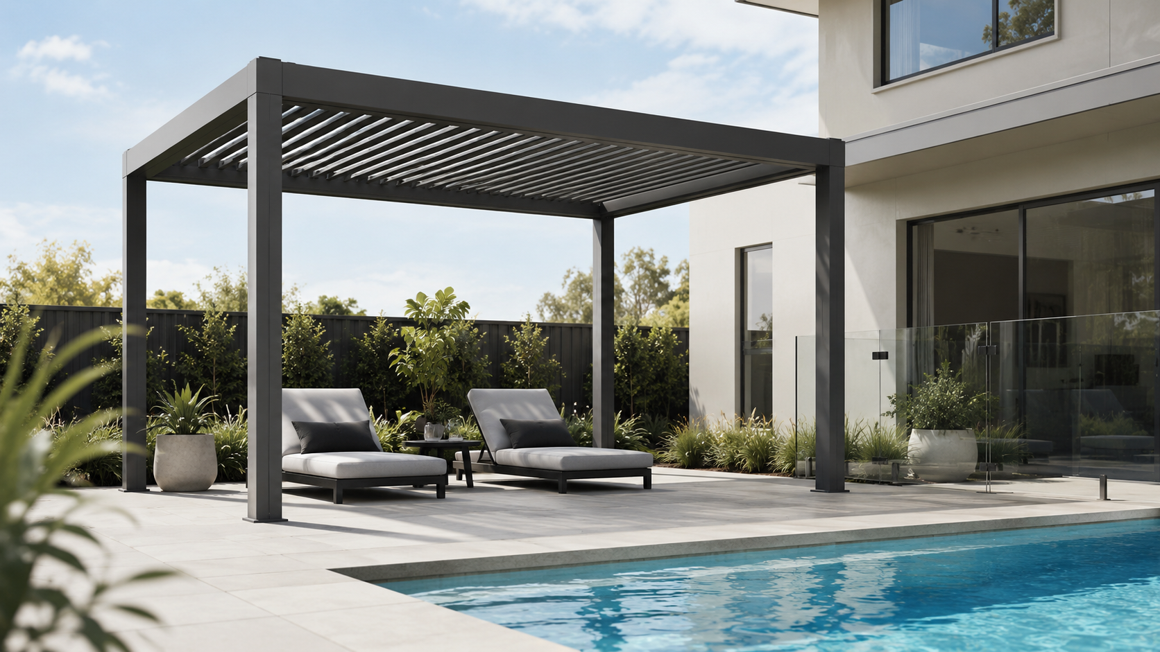Freestanding Pergola by the Pool: Shade and Safety Checks