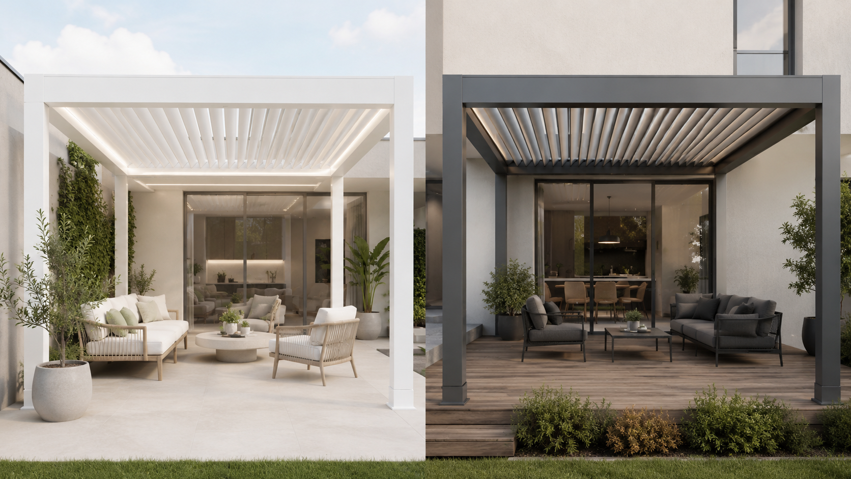 White Pergola vs Grey Pergola: Which Finish Fits Your Home?
