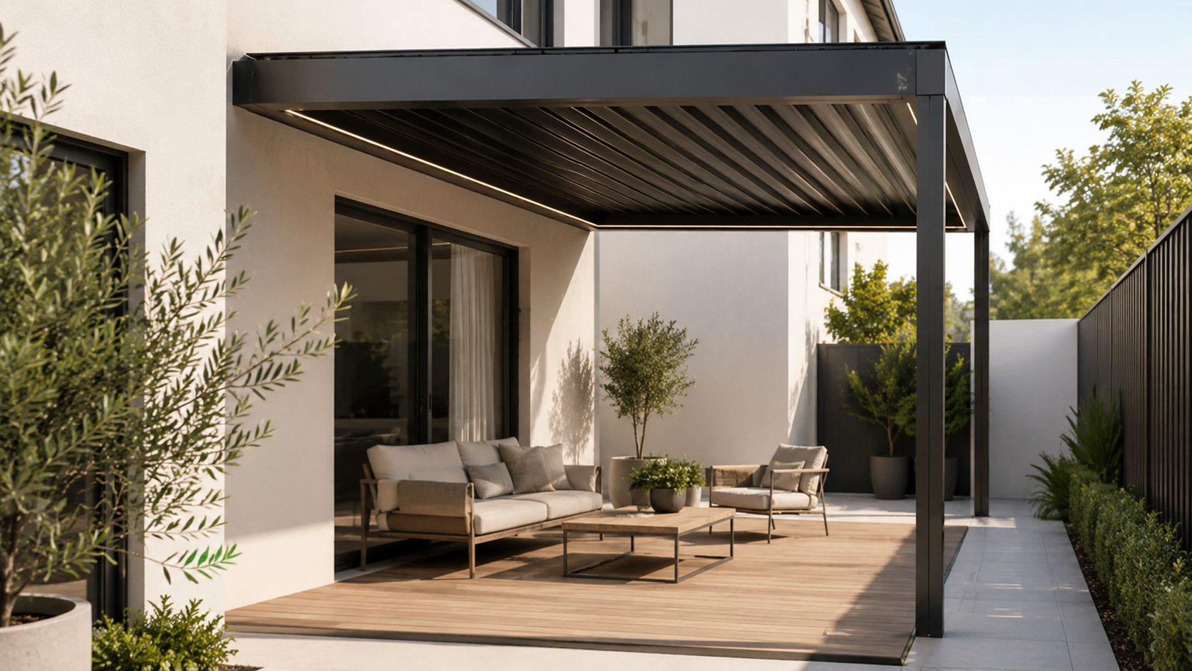 Wall Mounted Pergola for Townhouses: Space-Saving Guide