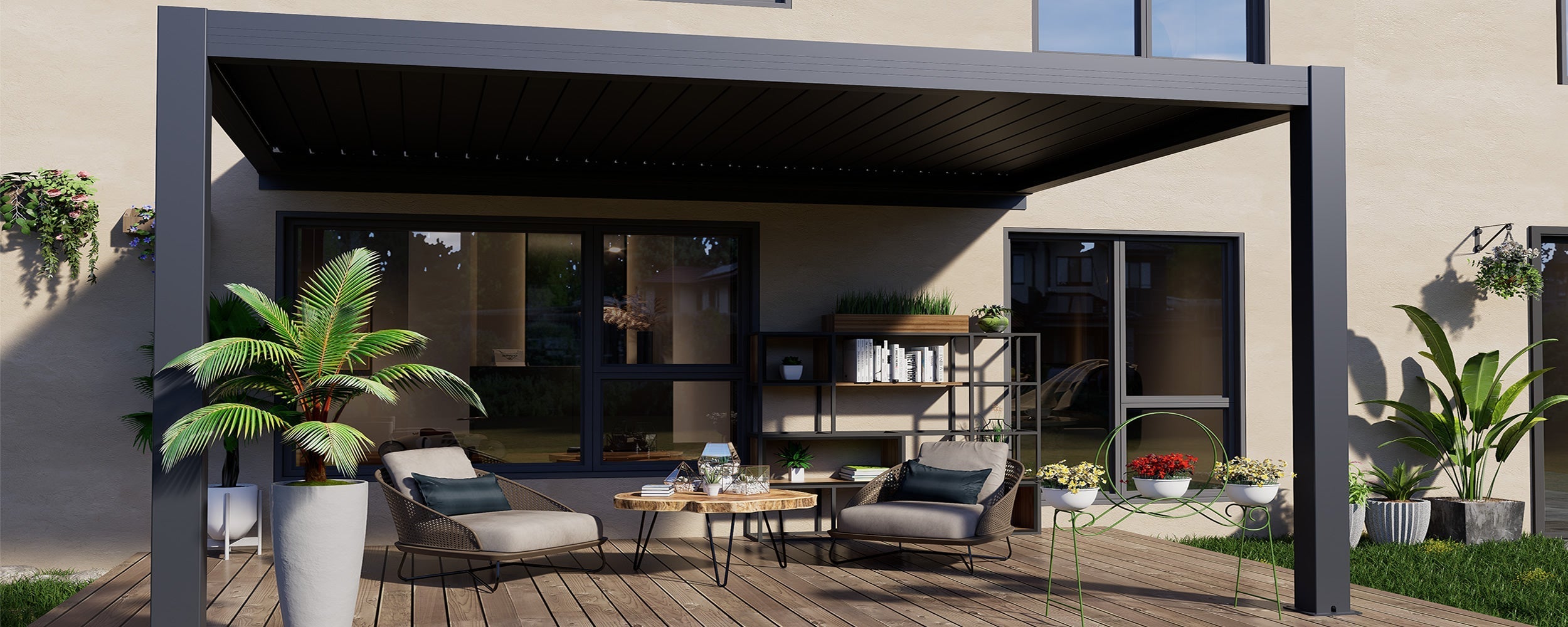 Roofed Pergola Ideas for All-Weather Outdoor Living